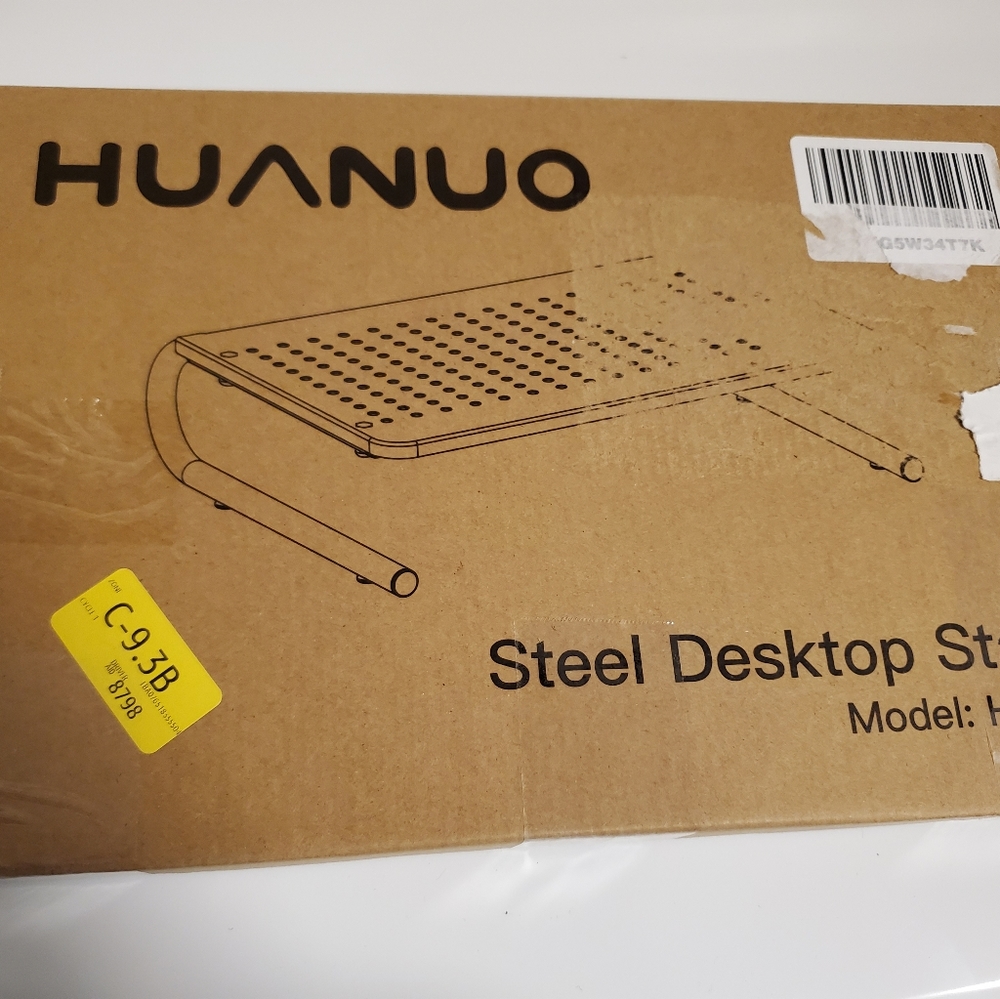 Monitor Stand Riser with Vented Metal for Computer - Picture 6 of 9